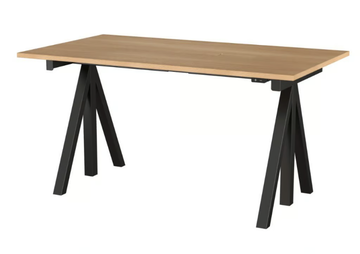 WORKS - Height-adjustable steel and wood office desk by String Furniture - view 3